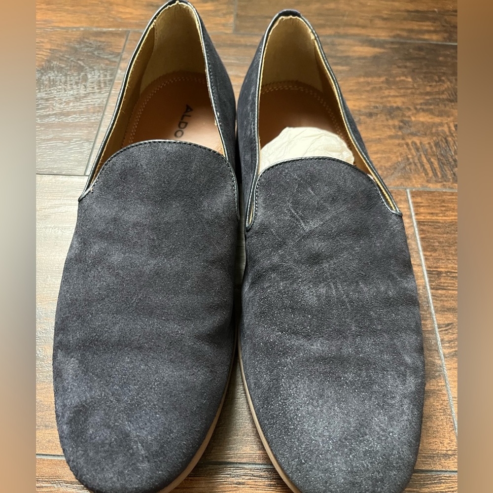 Blue suede Aldo shoes